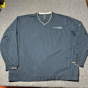 Nike Golf Windbreaker Men's Size XL Dark Blue Pullover Logo Zip 206785-414